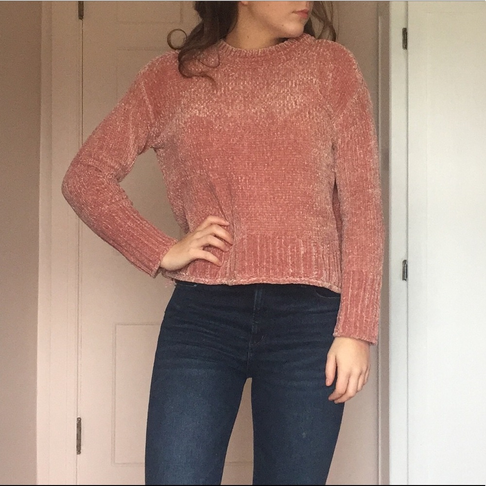 Mauve Chenille Sweater
